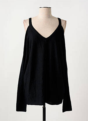 Pull col v manches longues noir BARBARA BUI femme