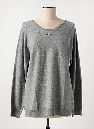 Pull resserrée sur le bas manches longues gris BARBARA BUI femme