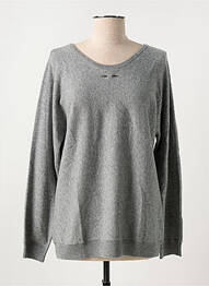 Pull resserrée sur le bas manches longues gris BARBARA BUI femme