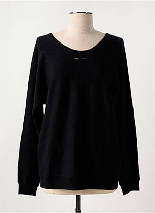 Pull col rond manches longues noir BARBARA BUI femme