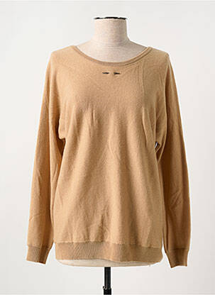 Pull resserrée sur le bas manches longues beige BARBARA BUI femme