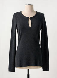 Pull coupe cintrée manches longues gris BARBARA BUI femme