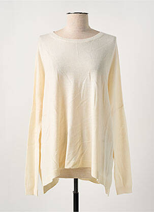 Pull col rond manches longues beige BARBARA BUI femme