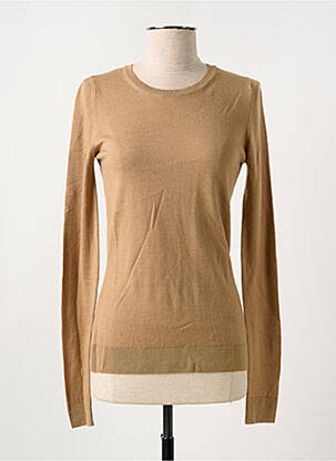 Pull coupe cintrée manches longues beige BARBARA BUI femme