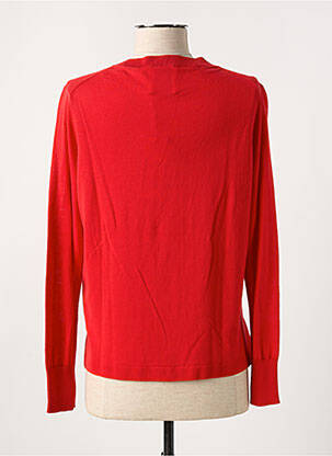 Pull coupe droite manches longues rouge ALLUDE femme