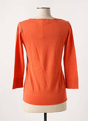 Pull coupe cintrée manches 3/4 orange MONCLER femme