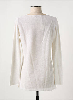 Pull coupe droite manches longues blanc FABIANA FILIPPI femme