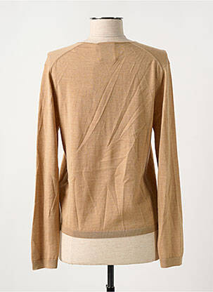 Pull coupe droite manches longues beige ALLUDE femme