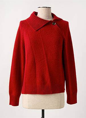 Pull manches longues manches longues rouge ALLUDE femme