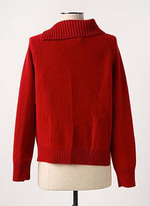 Pull coupe droite manches longues rouge ALLUDE femme