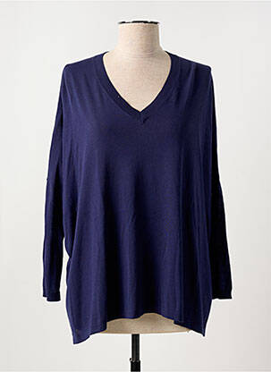 Pull bleu ALLUDE pour femme
