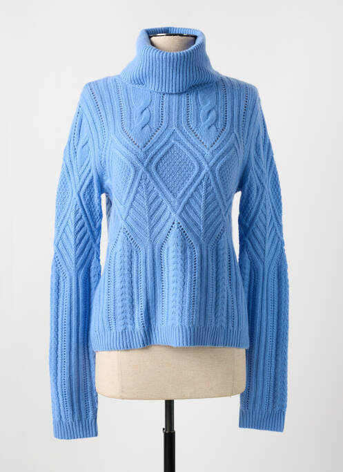 Pull col roulé bleu BARBARA BUI pour femme