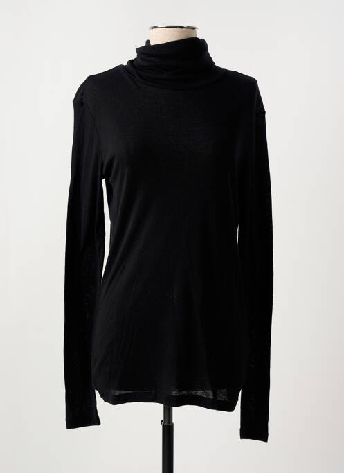 Pull col roulé noir CLOSED pour femme
