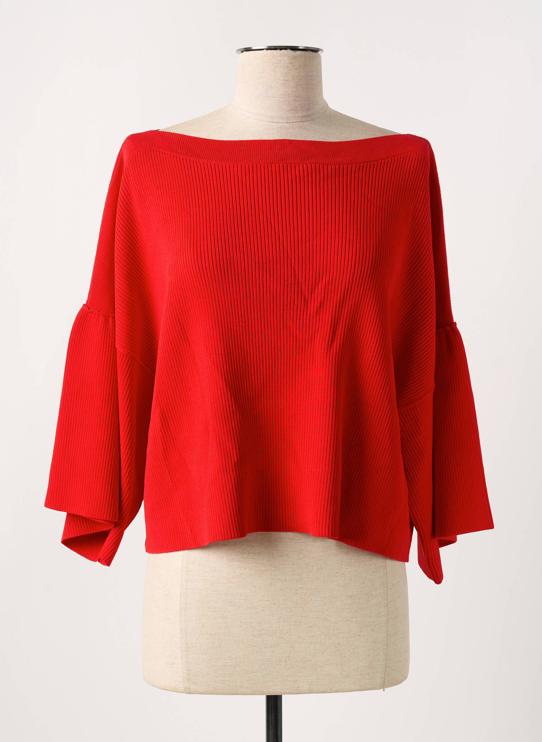 Pull Col Bateau Rouge Sonia Rykiel Femme 2597634-rouge0 Modz