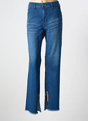 Jeans coupe droite stretch taille normale bleu SHEEGO femme
