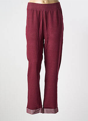 Pantalon droit stretch taille normale rouge SHEEGO femme