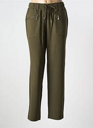 Jogging slim taille normale vert SHEEGO femme