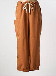 Pantalon cargo taille élastique taille normale marron SHEEGO femme