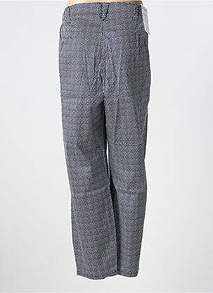 Pantalon droit tissage popeline taille normale bleu SHEEGO femme