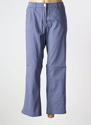 Pantalon 7/8 tissage popeline taille normale bleu SHEEGO homme