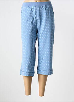 Pantacourt coupe droite taille normale bleu SHEEGO femme