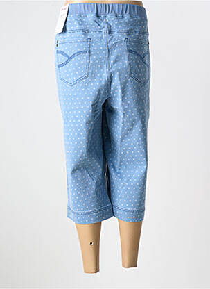 Pantacourt coupe droite taille normale bleu SHEEGO femme