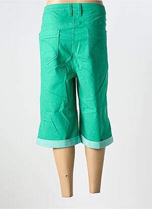Bermuda coupe droite taille normale vert SHEEGO femme