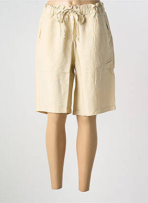 Bermuda taille élastique taille normale beige SHEEGO femme