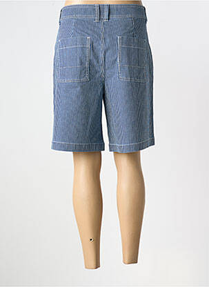 Bermuda taille à pinces taille normale bleu SHEEGO femme