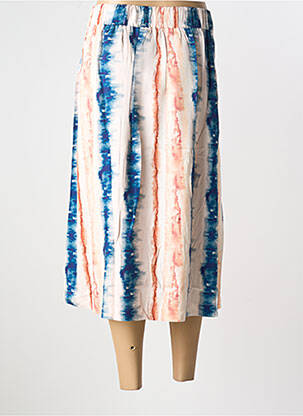 Jupe mi-longue taille normale bleu SHEEGO femme
