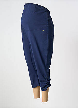 Pantalon maternité tissage jersey bleu SHEEGO femme