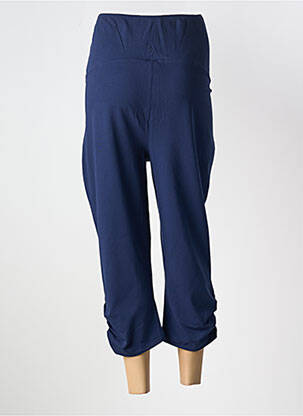 Pantalon maternité tissage jersey bleu SHEEGO femme