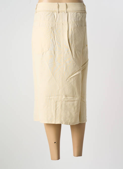 Jupe mi-longue beige SHEEGO pour femme