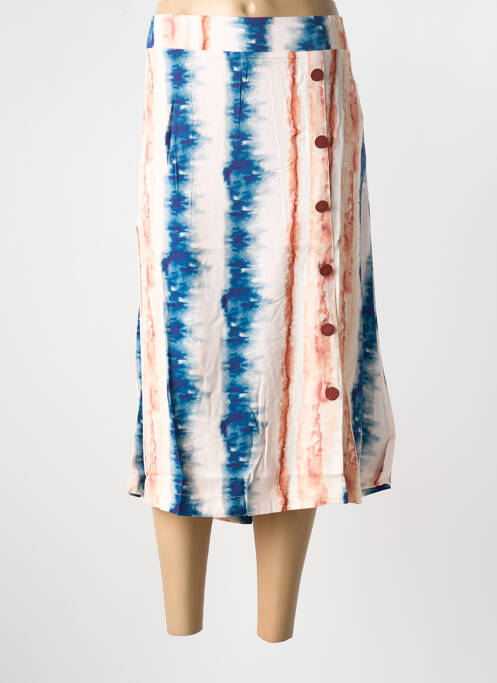 Jupe mi-longue bleu SHEEGO pour femme