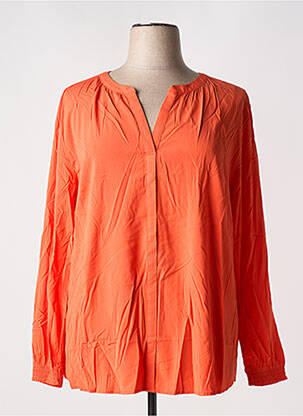 Blouse manches longues manches longues orange TOM TAILOR femme
