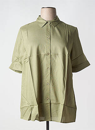 Chemisier manches courtes manches courtes vert SHEEGO femme