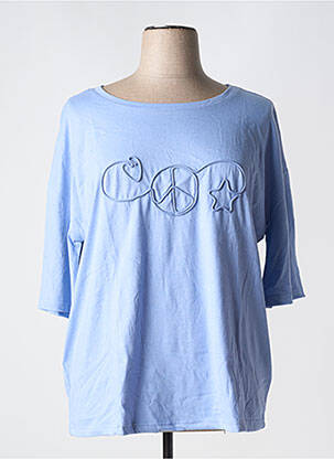 T-shirt manches 3/4 manches 3/4 violet SHEEGO femme