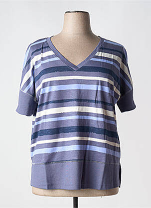 Débardeur col v sans manche violet SHEEGO femme
