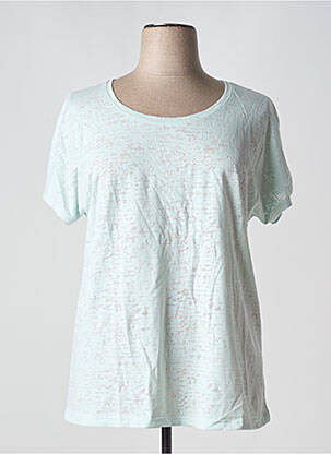 T-shirt stretch manches courtes vert SHEEGO femme