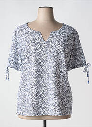 T-shirt col v manches courtes noir SHEEGO femme