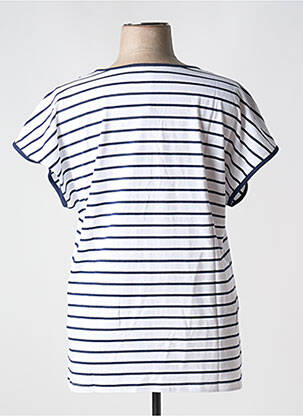 T-shirt coupe droite manches courtes bleu SHEEGO femme