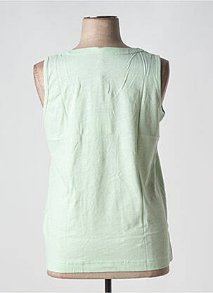Débardeur stretch sans manche vert SHEEGO femme