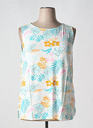 Débardeur stretch sans manche bleu SHEEGO femme