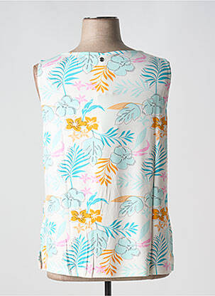 Débardeur stretch sans manche bleu SHEEGO femme