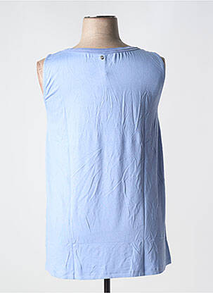 Débardeur coupe droite sans manche bleu SHEEGO femme