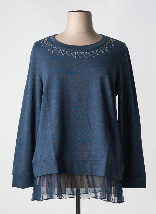 Sweat-shirt bleu SHEEGO pour femme