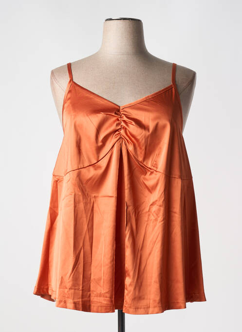 Top orange SHEEGO pour femme
