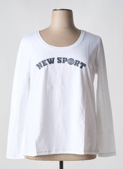 T-shirt blanc SHEEGO femme