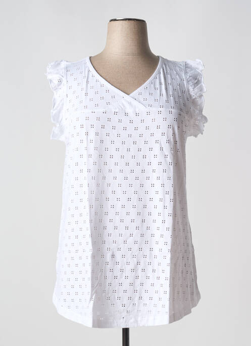 T-shirt blanc SHEEGO pour femme