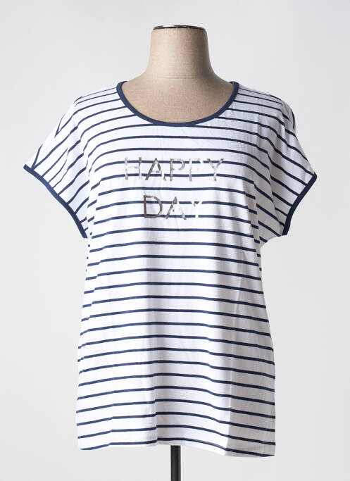 T-shirt bleu SHEEGO pour femme
